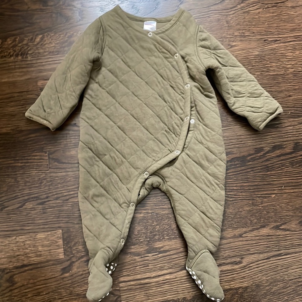 Hanna Andersson Quilted Baby Pram Suit with Footies